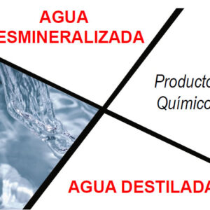 Agua desmineralizada y agua destilada